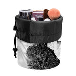 Hipster Jack Russell Terrier Print Drawstring Makeup Bag