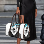 Hipster Jack Russell Terrier Print Duffle Bag