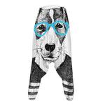 Hipster Jack Russell Terrier Print Hammer Pants
