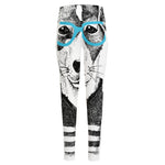 Hipster Jack Russell Terrier Print High-Waisted Pocket Leggings