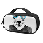 Hipster Jack Russell Terrier Print Insulin Cooler Travel Case