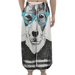 Hipster Jack Russell Terrier Print Lantern Pants