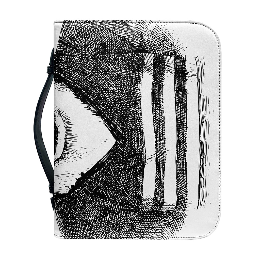 Hipster Jack Russell Terrier Print Leather Bible Cover