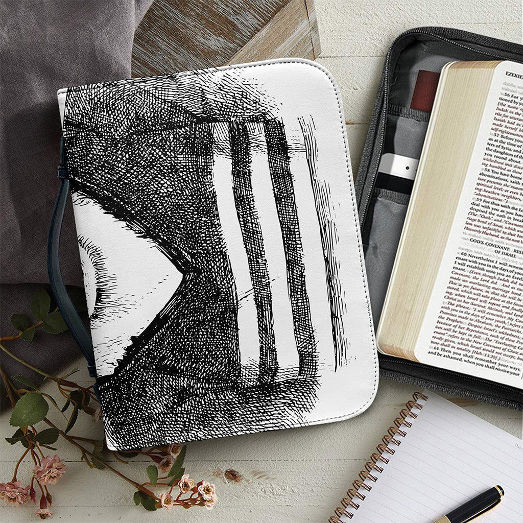 Hipster Jack Russell Terrier Print Leather Bible Cover
