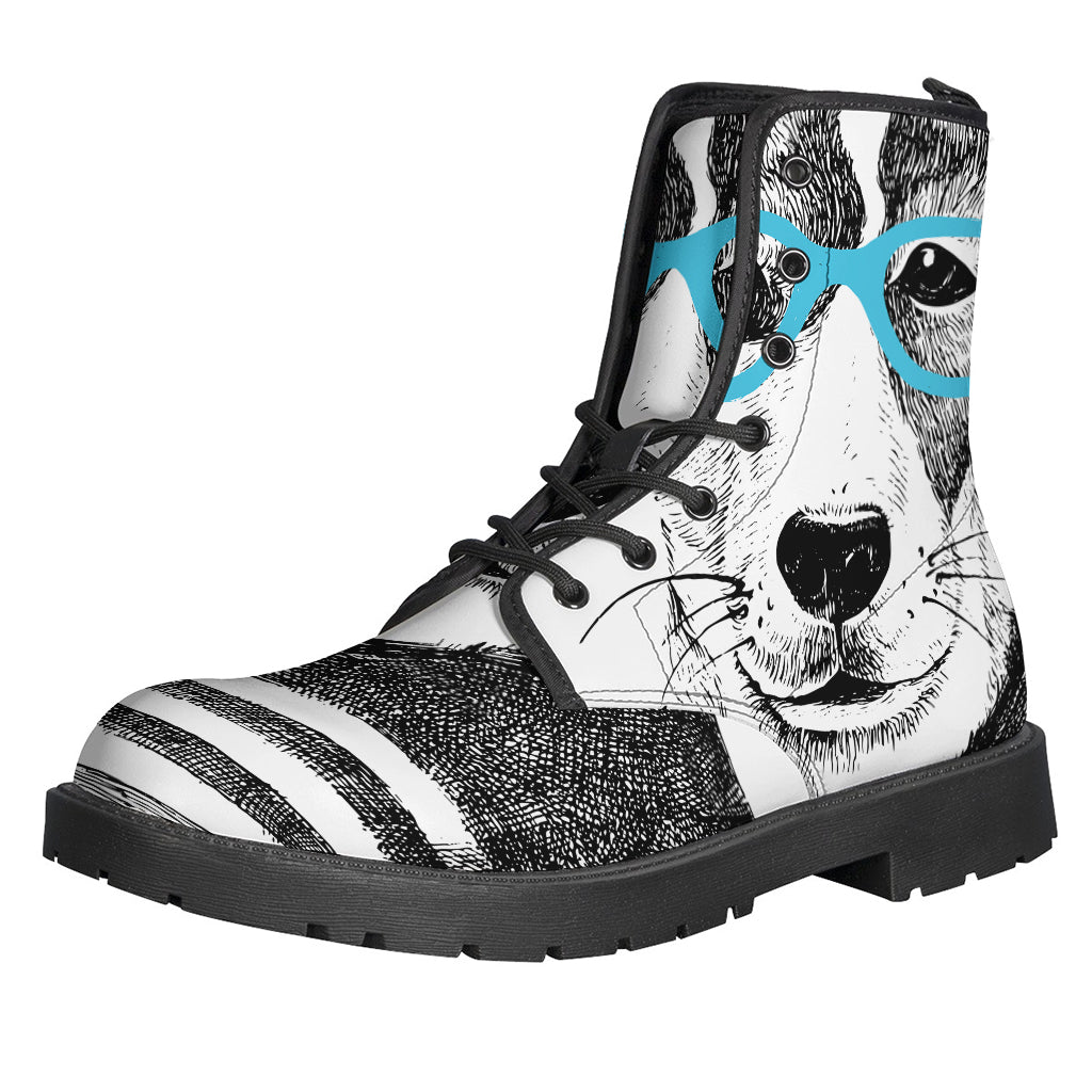 Hipster Jack Russell Terrier Print Backpack