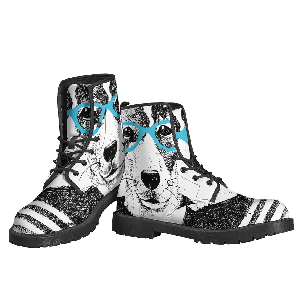 Hipster Jack Russell Terrier Print Backpack
