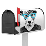 Hipster Jack Russell Terrier Print Mailbox Cover