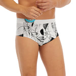 Hipster Jack Russell Terrier Print Men's Briefs