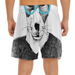 Hipster Jack Russell Terrier Print Men's Split Running Shorts