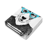 Hipster Jack Russell Terrier Print Outdoor Seat Cushion Cover