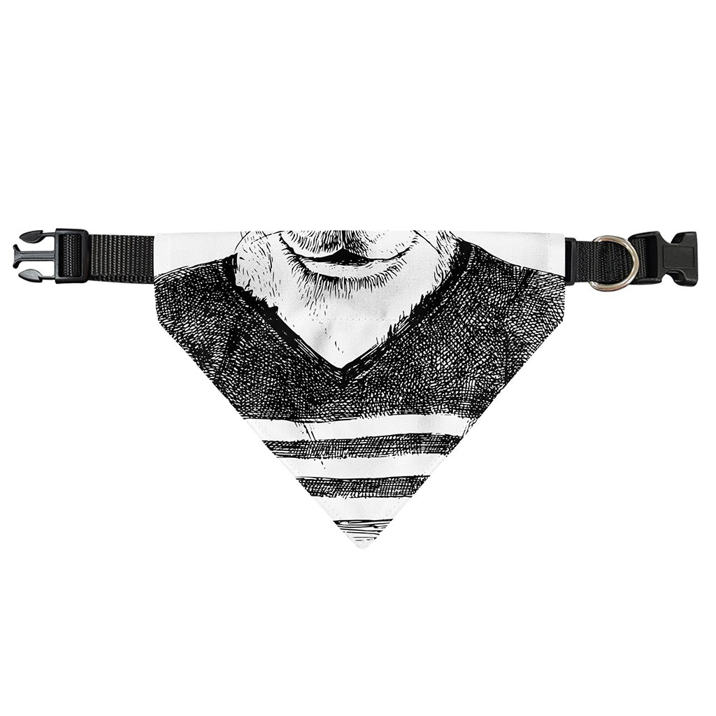 Hipster Jack Russell Terrier Print Over The Collar Dog Bandana