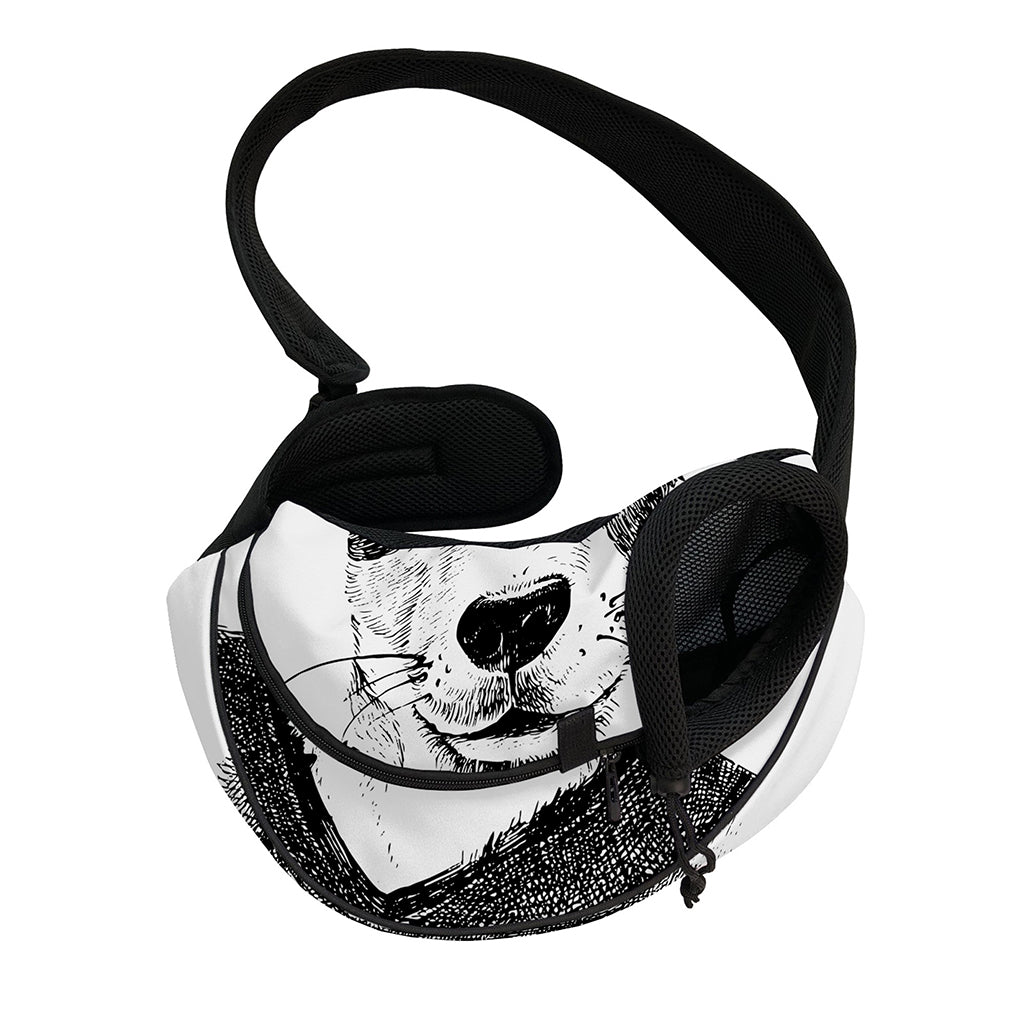 Hipster Jack Russell Terrier Print Pet Sling Carrier