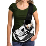 Hipster Jack Russell Terrier Print Pet Sling Carrier