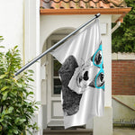 Hipster Jack Russell Terrier Print Polyester Flag