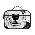 Hipster Jack Russell Terrier Print Portable Lunch Bag
