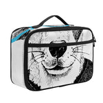 Hipster Jack Russell Terrier Print Portable Lunch Bag