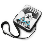 Hipster Jack Russell Terrier Print Rectangular Crossbody Bag