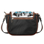 Hipster Jack Russell Terrier Print Saddle Bag