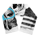 Hipster Jack Russell Terrier Print Scarf