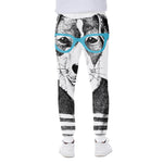 Hipster Jack Russell Terrier Print Scuba Joggers