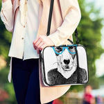 Hipster Jack Russell Terrier Print Shoulder Strap Bible Bag
