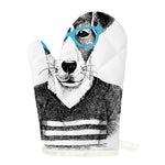 Hipster Jack Russell Terrier Print Single Oven Mitt