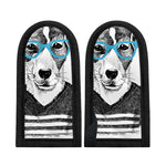 Hipster Jack Russell Terrier Print Skillet Handle Cover