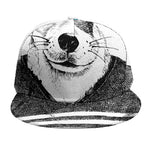 Hipster Jack Russell Terrier Print Snapback Cap