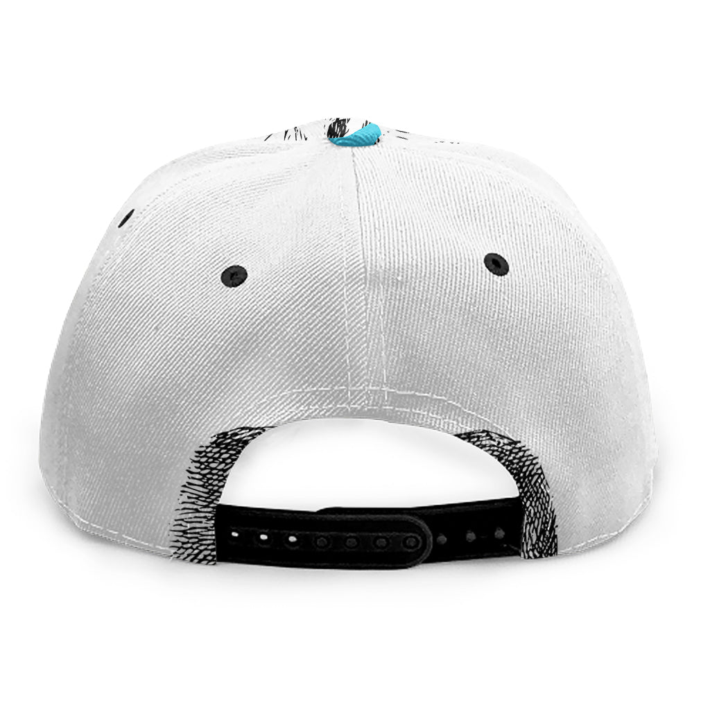 Hipster Jack Russell Terrier Print Snapback Cap