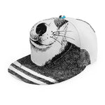 Hipster Jack Russell Terrier Print Snapback Cap