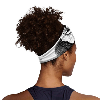 Hipster Jack Russell Terrier Print Sports Headband