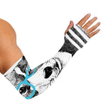 Hipster Jack Russell Terrier Print Sun Protection Arm Sleeves