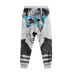 Hipster Jack Russell Terrier Print Sweatpants