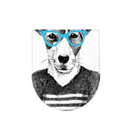 Hipster Jack Russell Terrier Print Toilet Lid Cover