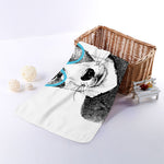 Hipster Jack Russell Terrier Print Towel