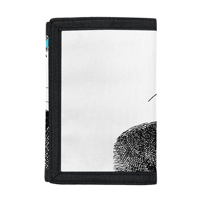 Hipster Jack Russell Terrier Print Trifold Wallet