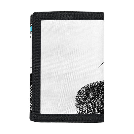Hipster Jack Russell Terrier Print Trifold Wallet