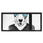 Hipster Jack Russell Terrier Print Trifold Wallet