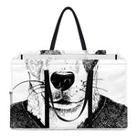 Hipster Jack Russell Terrier Print Utility Tote Bag
