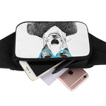 Hipster Jack Russell Terrier Print Waist Bag