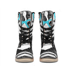 Hipster Jack Russell Terrier Print Winter Boots