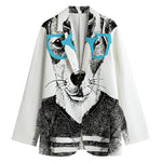 Hipster Jack Russell Terrier Print Women's Blazer