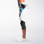 Hipster Jack Russell Terrier Print Women's Capri Leggings