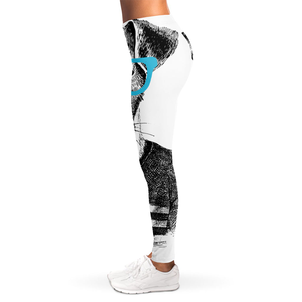 Hipster Jack Russell Terrier Print Women's Leggings