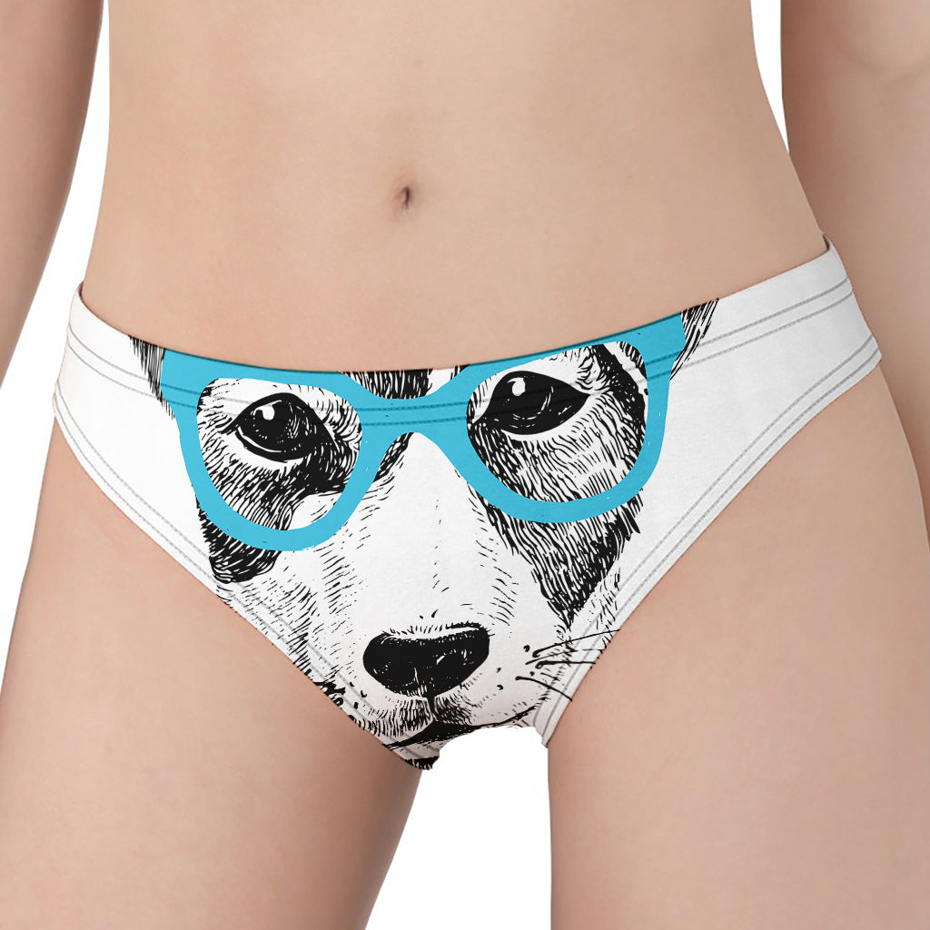 Hipster Jack Russell Terrier Print Women's Panties