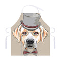 Hipster Labrador Retriever Print Adjustable Apron
