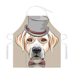 Hipster Labrador Retriever Print Adjustable Apron