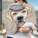 Hipster Labrador Retriever Print Baby Seat Cover