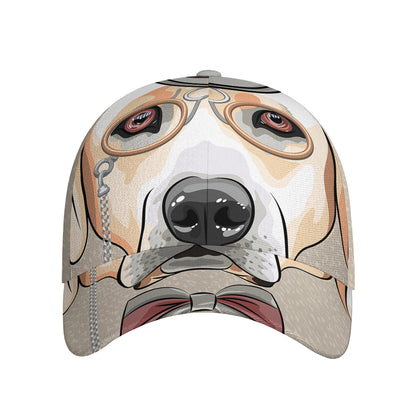 Hipster Labrador Retriever Print Baseball Cap