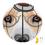 Hipster Labrador Retriever Print Basketball